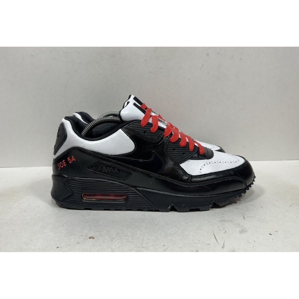 Nike Air Max 90 iD Wingtip Men's Size 10 Black White 318583-994 Shoes Sneakers